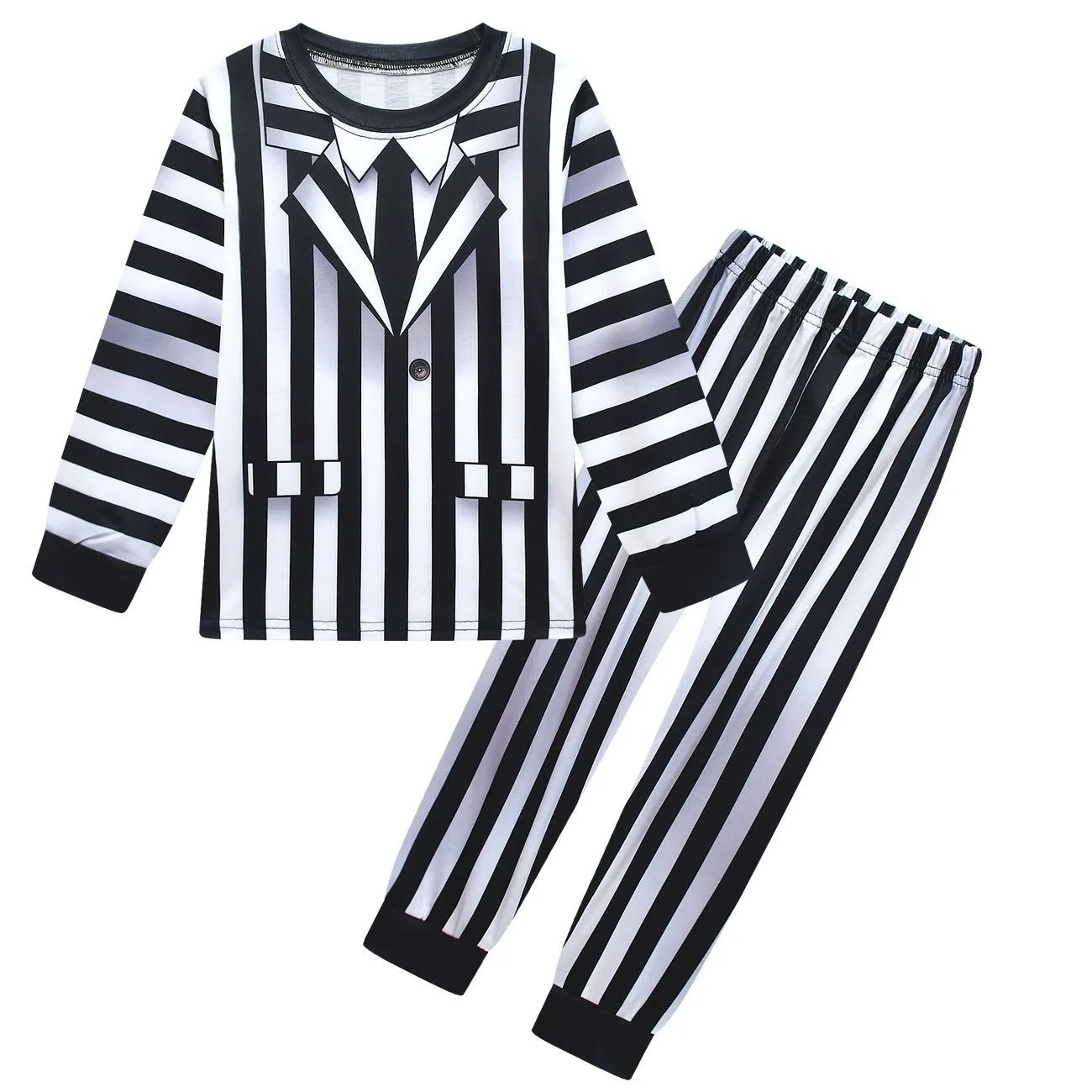 فستان الهالوين ليديا ريد رعب شبح العروس التأثيري للفتيات والأولاد B-Beetle Juice 2 أزياء لعب الأدوار بنمط أسود وأبيض