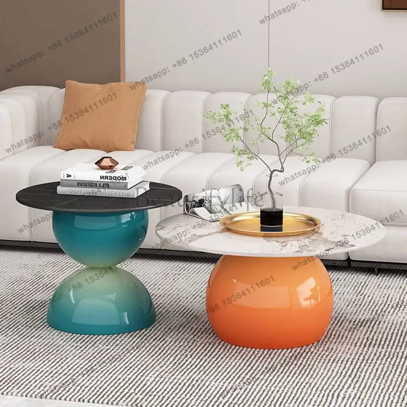 

Protect Decoration Coffe Tables Modern Metal Unique Dopamine Cute Smart Table Luxury Designer Weird Mesa De Centro Furniture
