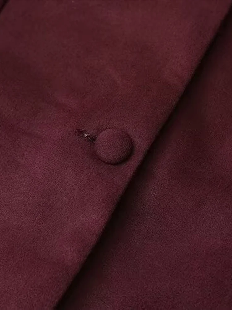 Nuova giacca alla moda da donna in stile europeo, versatile ed elegante, con colletto rialzato e maniche lunghe slim fit.