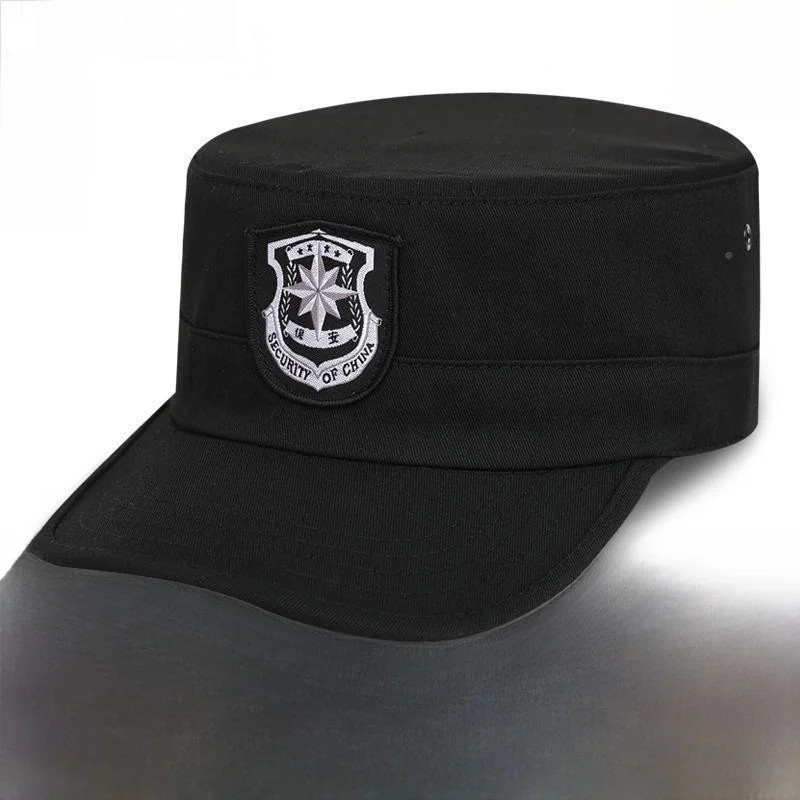 Thickened Adjustable New Style Security Guard Hat for Duty Training Gatekeeper Special Work Cap Premium Property Security
