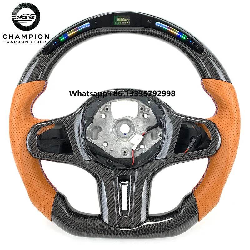 

For BMW Carbon Fiber Steering Wheel G10 G11 G15 G16 G20 G30 G42 G80 G87 G32 G34 G36 X3 X4 X5 X6 LED Display Car Steering Wheel
