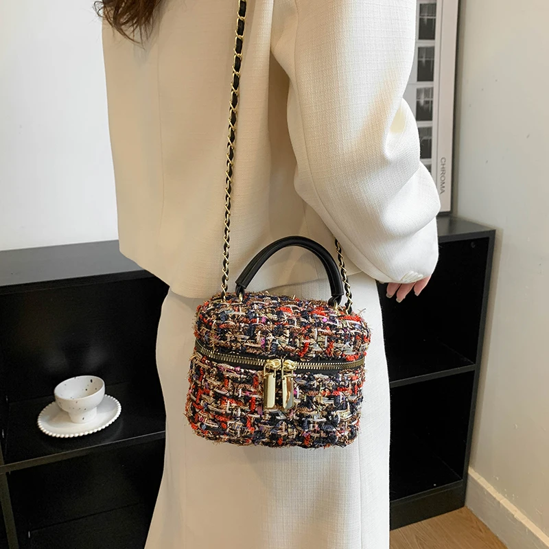 2023 Winter Women Bags Woolen Brand Luxury Handbags Women Bags Designer Crossbody Bag Women Shoulder Bag Purse Clutch Sac A Main