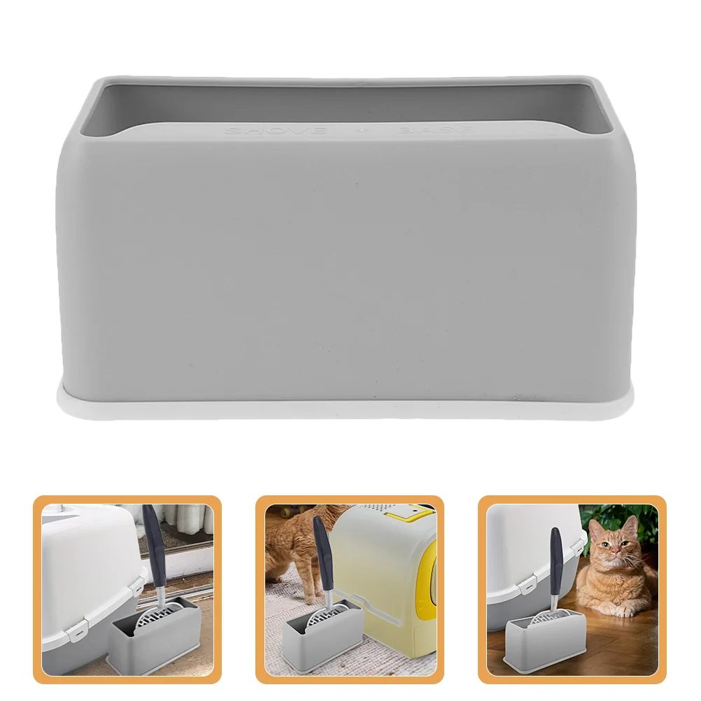 

Color Matching Cat Litter Scoop Base Storage Cabinets Scooper Stand Holders for Home Accessories Plastic Stands