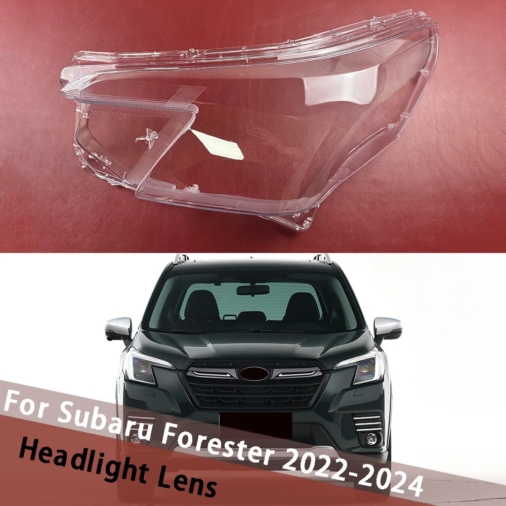

For Subaru Forester 2022 2023 2024 Headlight Lens Cover Transparent Lampshade Headlamp Shell Plexiglass Auto Replacement Parts