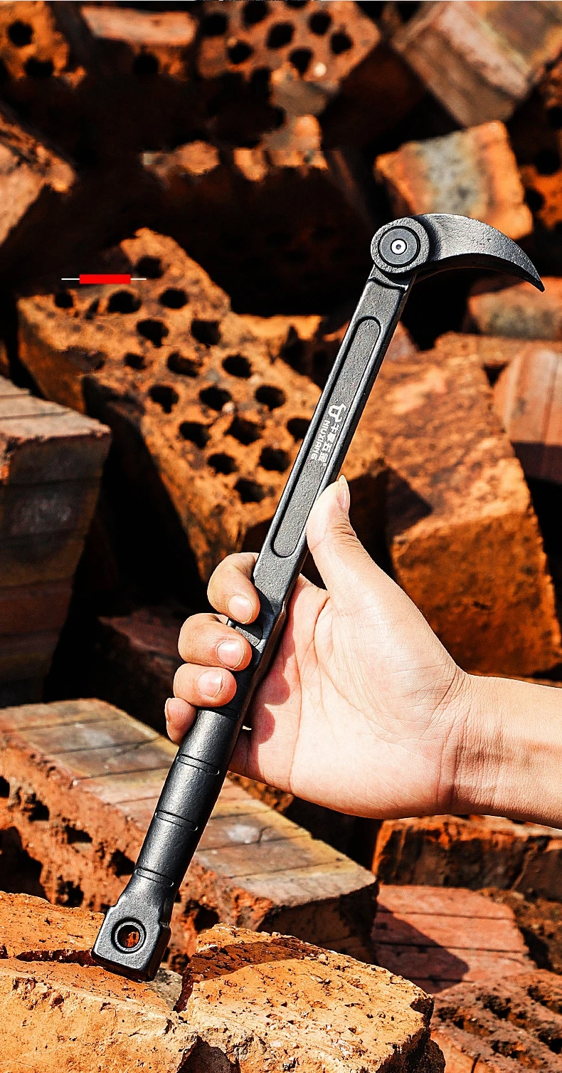 High Hardness Motor Tire Scraping Tool Pry Bar for Car Repair, Industrial Grade Multifunctional Large Extended Ratchet Pry Bar