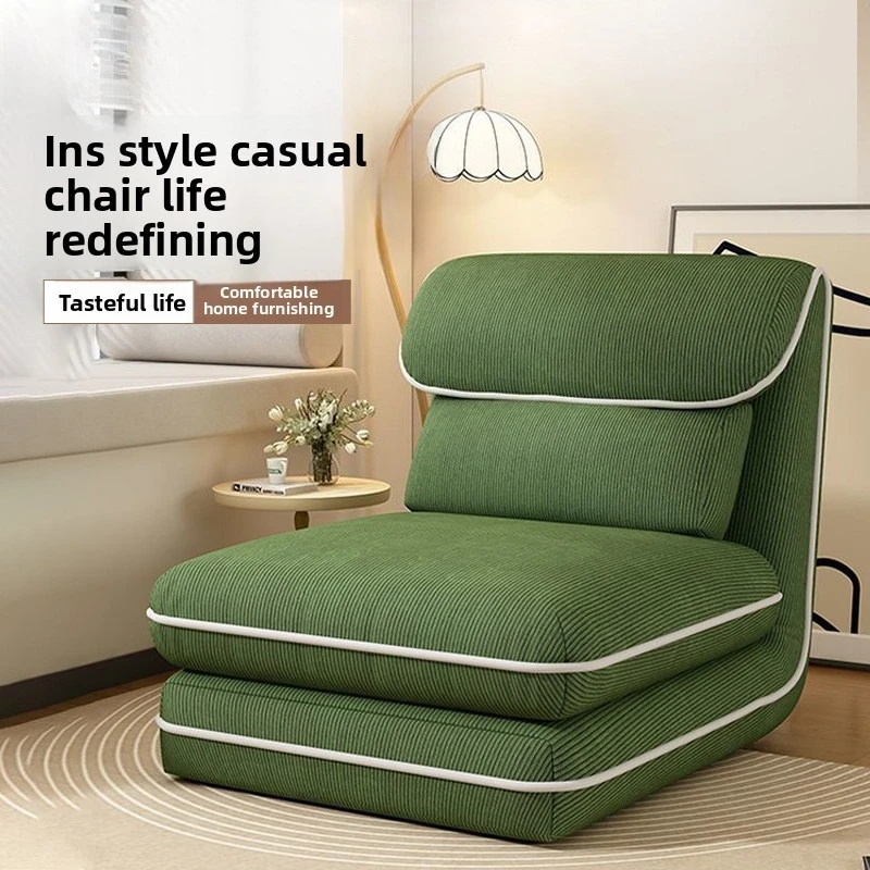 Home Lazy Sofa Bed, Living Room Bedroom Reclining Sleeping Comfortable Foldable Leisure Lounge Chair A797