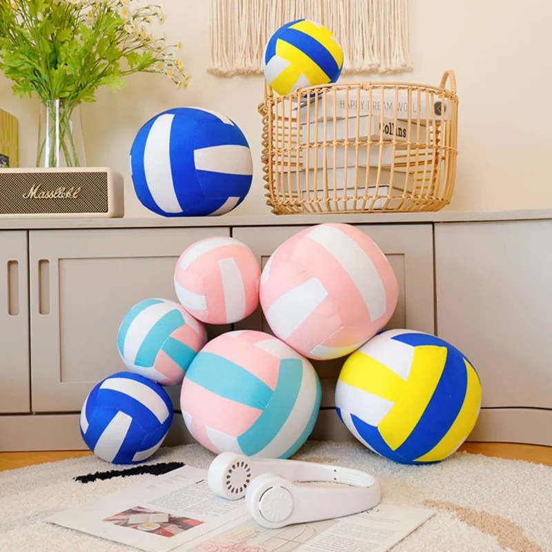 

14cm Simulation Volleyball Plush Toys Cute Stuffed Pillow Stuffed Plush Ball for fans Toy Exquisite Children Boys Birthday Gift