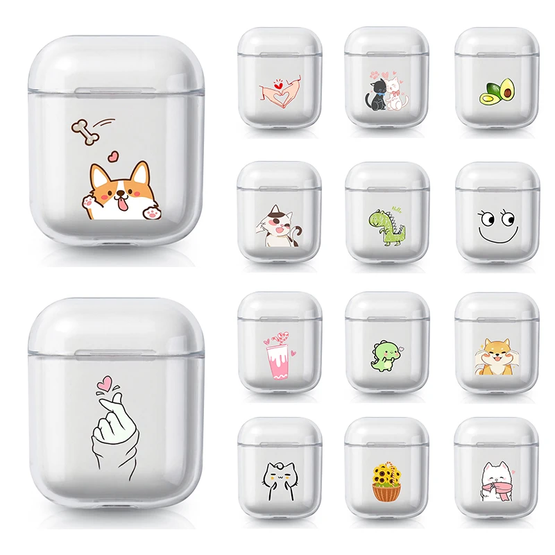 Cartoon Silicone Case For Airpods 3 Case Transparent TPU Headphone Accessories Air Pods 1 AirPods 2 Protective Earphone Cover