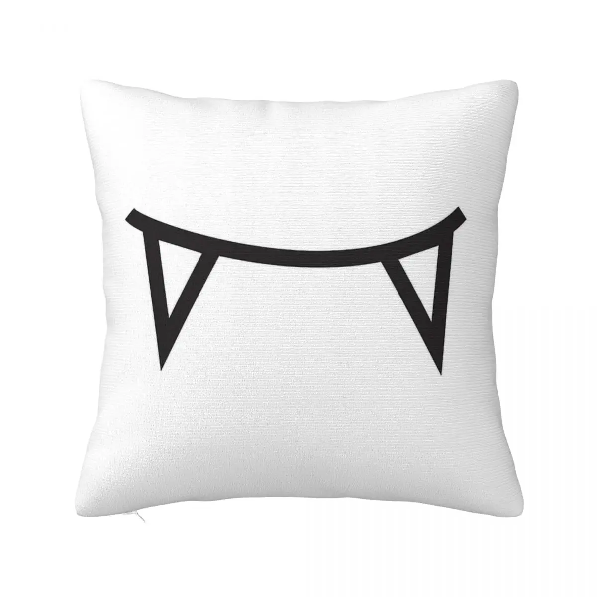 Vampire Fangs Square Pillow White Square pillow