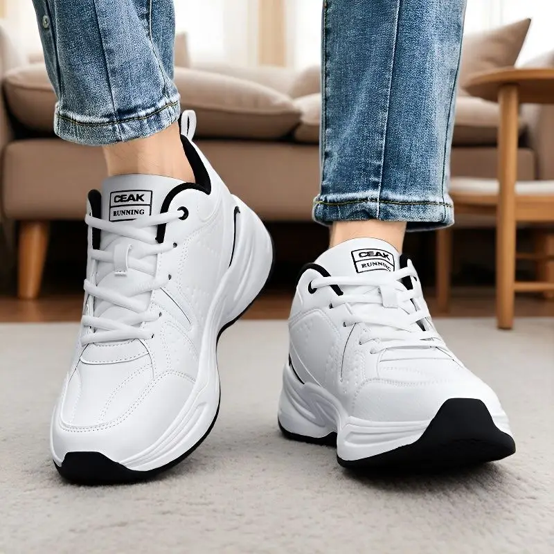 

Новые модные мужские кроссовки, повседневная обувь, простая атмосфера, высокое качество, повседневные универсальные мужские кроссовки для отдыха на открытом воздухе, спорта