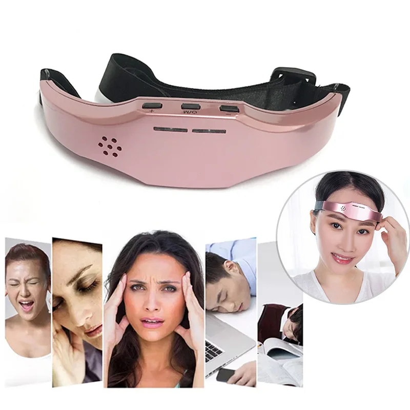 

USB Smart Sleep Head Massager Electric Sleep Aid Instrument Improve Insomnia Therapy Device Relieving Headache Brain Relaxation