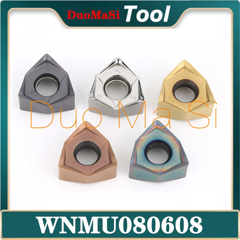 WNMU080608 double-sided hexagonal 90 degree right angle fast feed MFWN WNMU carbide inserts Cast Iron milling cutter inserts