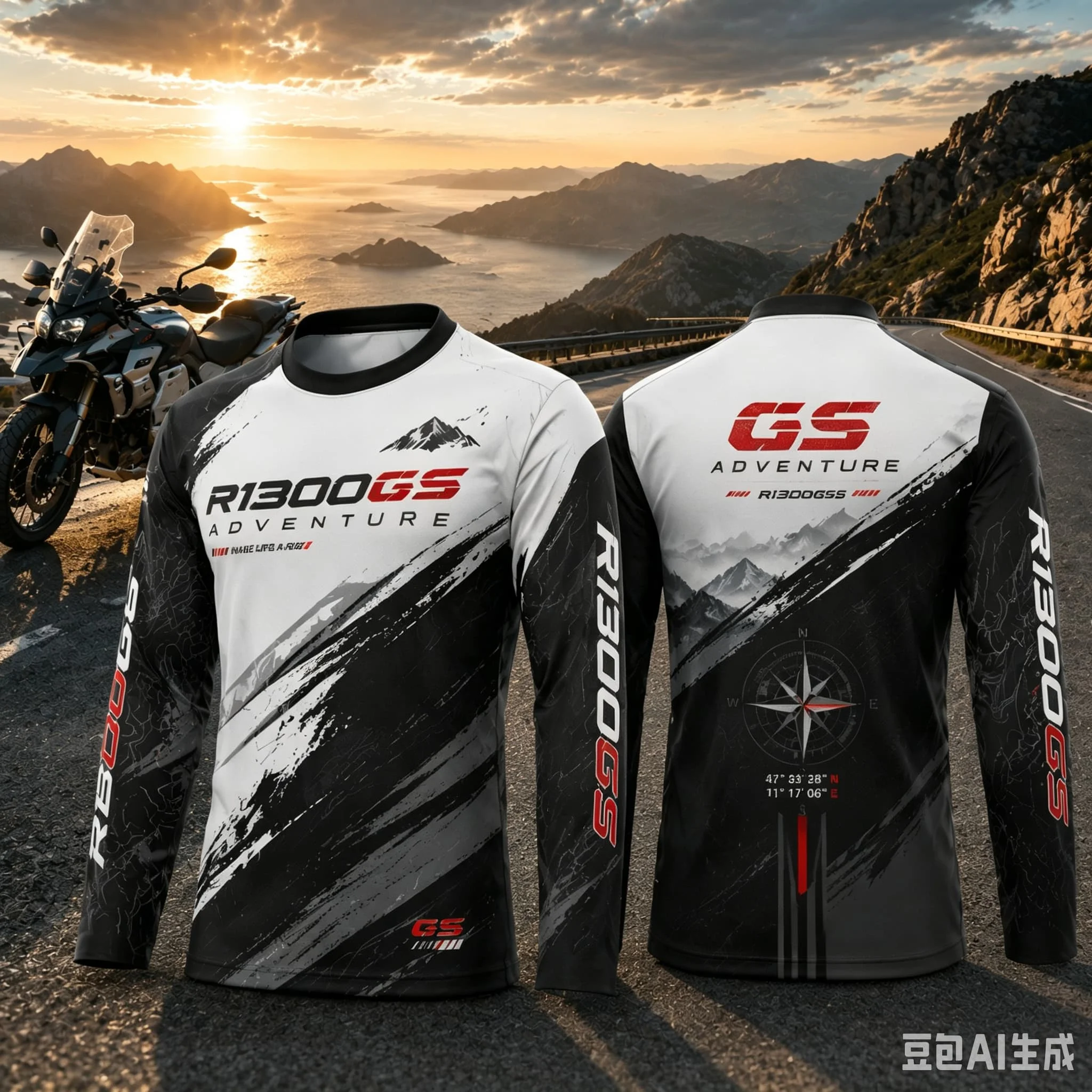 Motorrad GS Adventure Motorcycle Long Sleeve Shirt Breathable Anti UV Quick Dry Riding Jersey Men Outdoor Sports Casual Wear