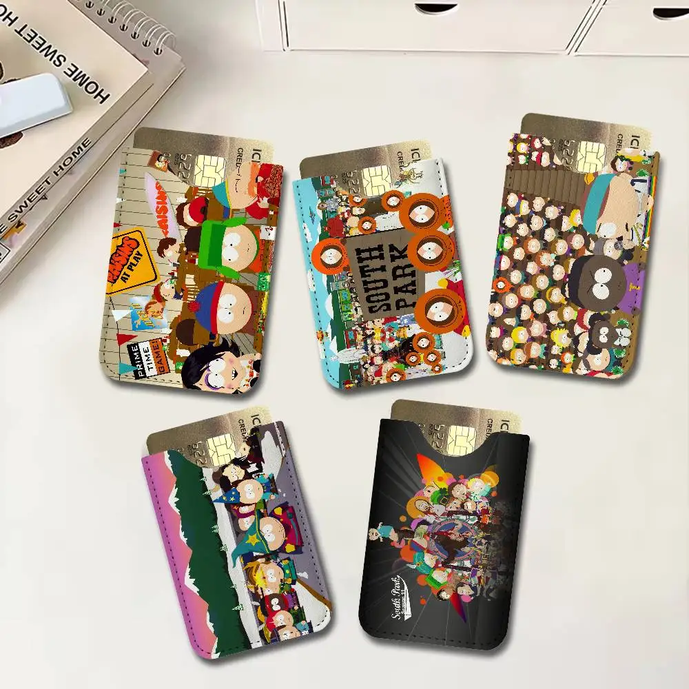 Classic animation S-South Cartoon Park Card Protect Credit Bank Card Holder Case Slim Wallet Protector for Men Travel Shopping
