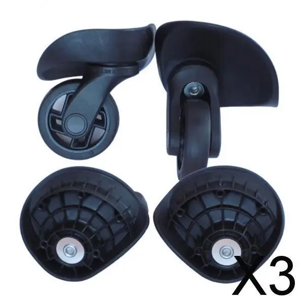 

3x 2 Pieces Universal Swivel Suitcase Luggage Casters Replacement Wheel for Travel Cases