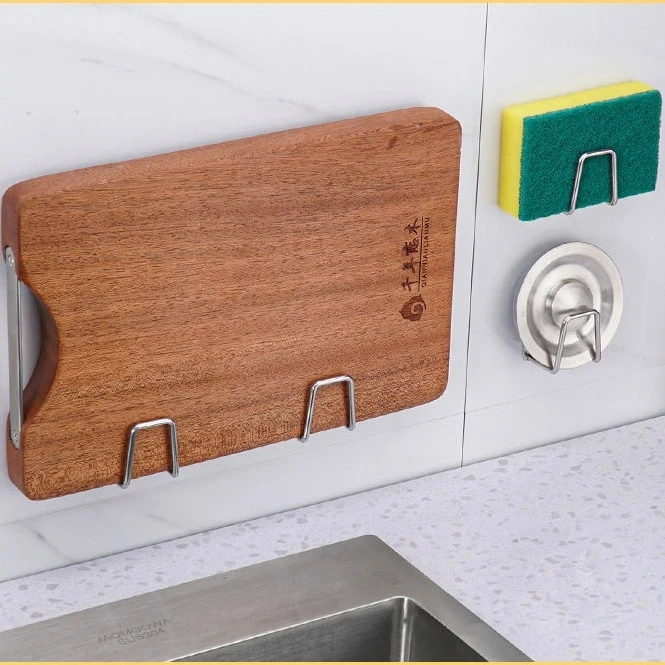 Xiaomi Kitchen Sponges Holder Self Adhesive Sink Sponges Drain Drying Rack Stainless Steel Storage Holder Sink Accessories