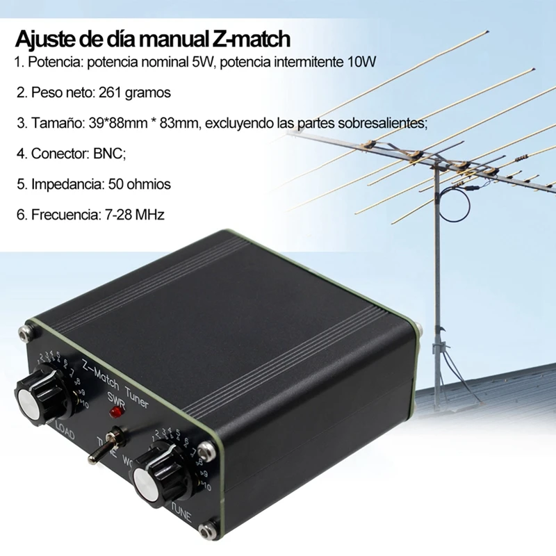 QRP Z-Match Manual Antenna Tuner 5W 3-28 MHz HAM Tuner-BCBW