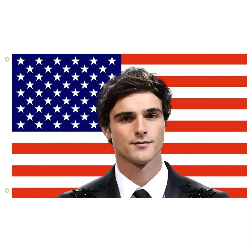 Jacob American Flag With 2 Brass Grommets Wall Hanging Home Decor For Bedroom College Girlfriends Gathering Wallpaper
