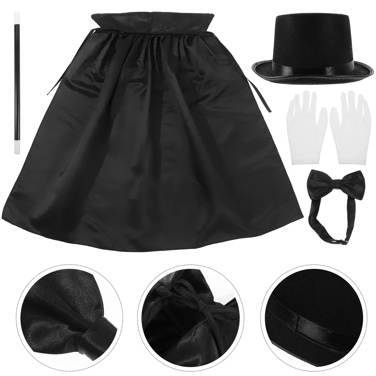 

1Set Magician Pretend Play Props Functional Detective Costume Accessories for Immersive Role Play Party Favors Kit