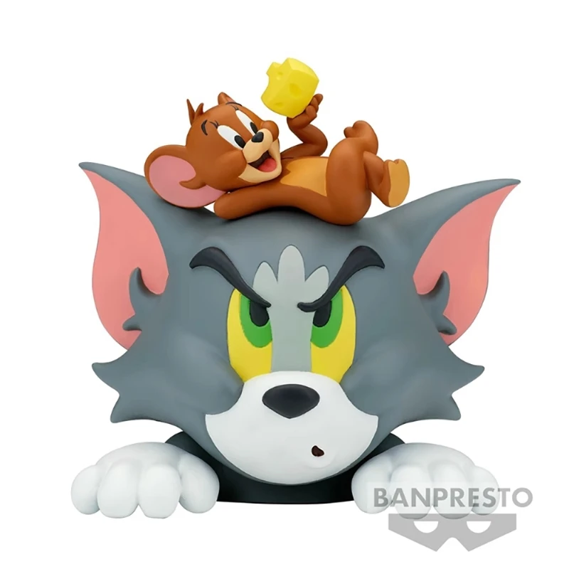 Bandai Genuine Original Tom and Jerry Scenic Figurines Collection Statue Action Anime Figures Model Kawaii Doll Kids Toys Gifts