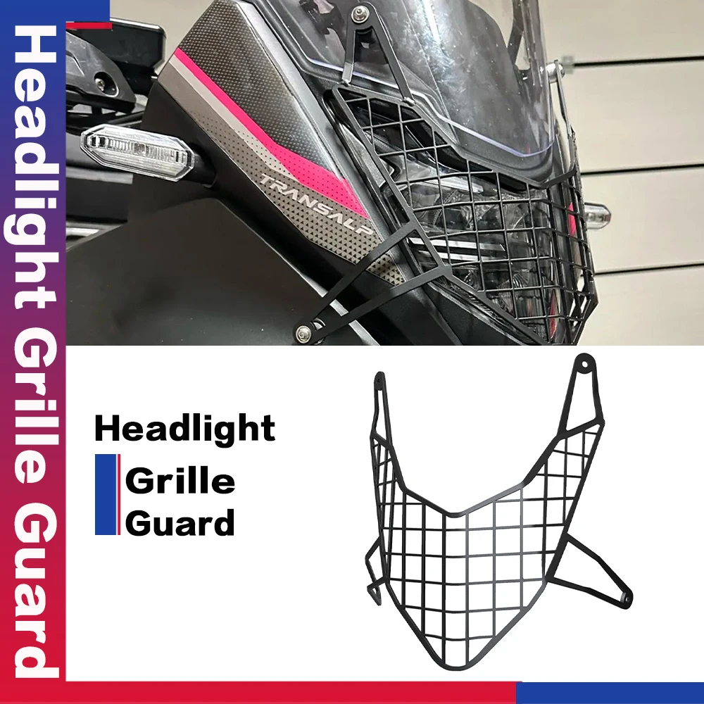 

Motorcycle TRANSALP XL750 For HONDA XL 750 TRANSALP 2023 2024 2025 Headlight Guard Head Light Aluminum Grille Cover Protector