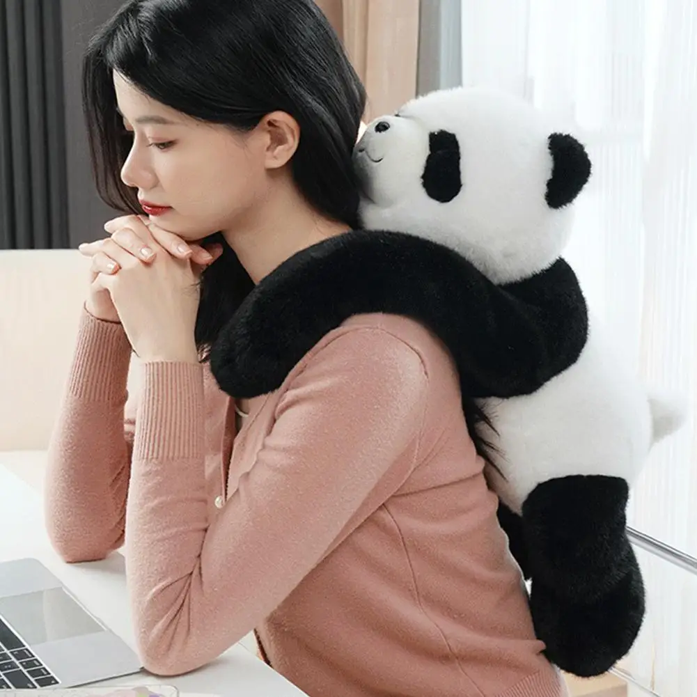 لطيف لينة عناق الدب هدية دمية المرجحة الباندا محشوة الحيوان تهدئة وسادة نوم متعددة الوظائف الحيوان الباندا أفخم لعبة من القطن #3