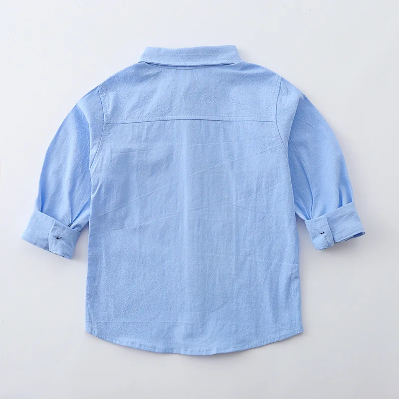 Cute Bear Boys Shirts Long Sleeve Toddler Kids Tops Children's Clothes image 3