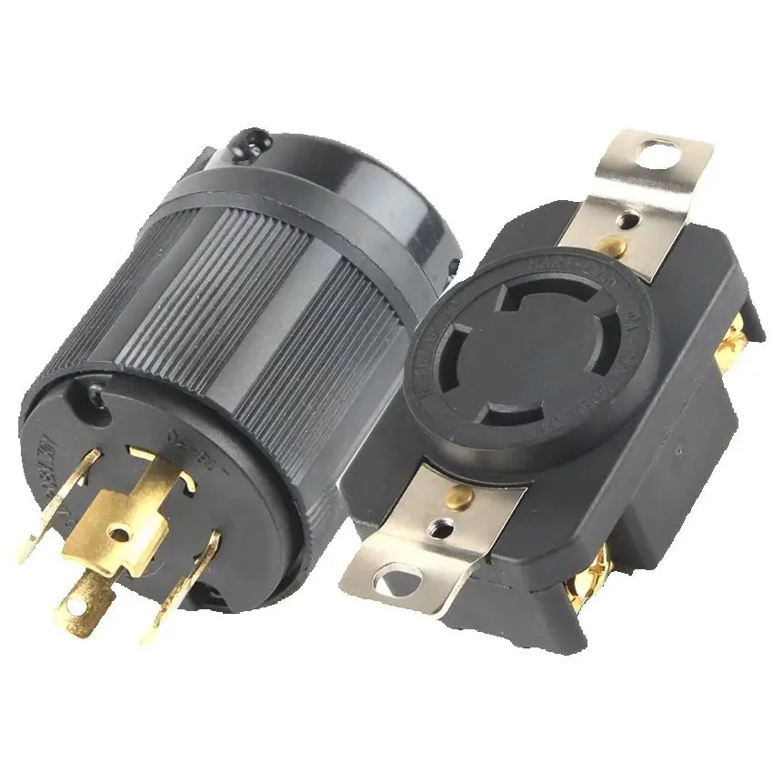 1pc America Assembled UL NEMA L18-30P 18-30R US 30A wired industry Power Connector Male Female Twist-lock Receptacle Plug Socket