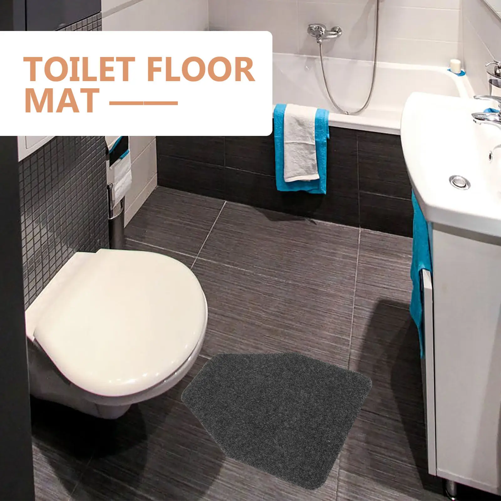 

Nonslip Urinal Mats Non-slip and Non-absorbent Bathroom Toilet Floor Protector from Urine