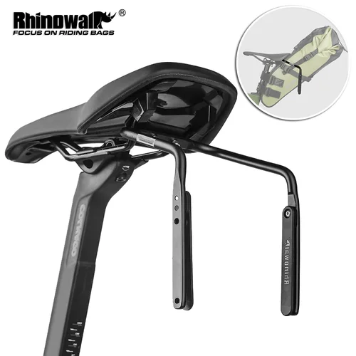 Rhinowalk-estabilizador de asiento trasero para bicicleta, soporte de montaje para sillín, portaequipajes para bicicleta, marcos de estante multifuncionales, accesorios