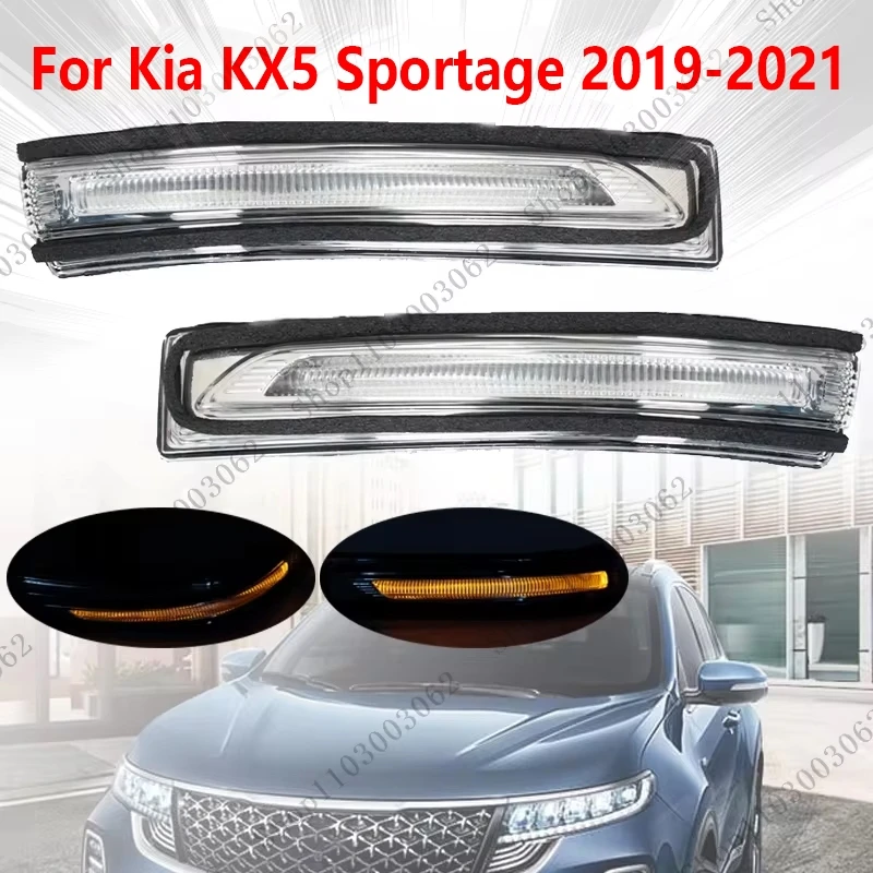 Led Richtingaanwijzer Auto Exterieur Achteruitkijkspiegel Signaallamp Voor Kia Kx5 Sportage 2019-2021 87613-d9100 87623-d9020