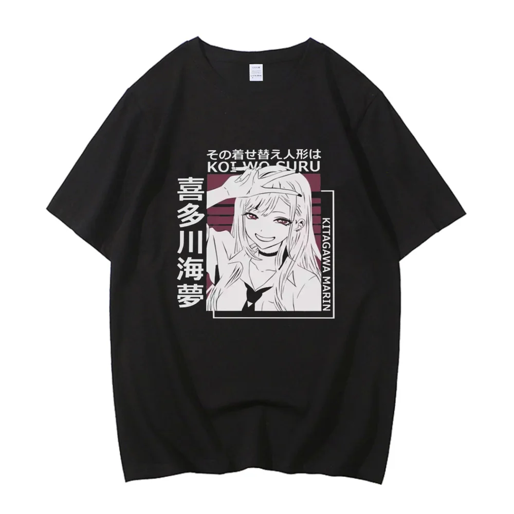 My Dress Up Darling Marin Kitagawa T Shirt Wakana Gojo Anime Vintage T Shirts Cotton Tshirt for Men Women Pattern Tees Top