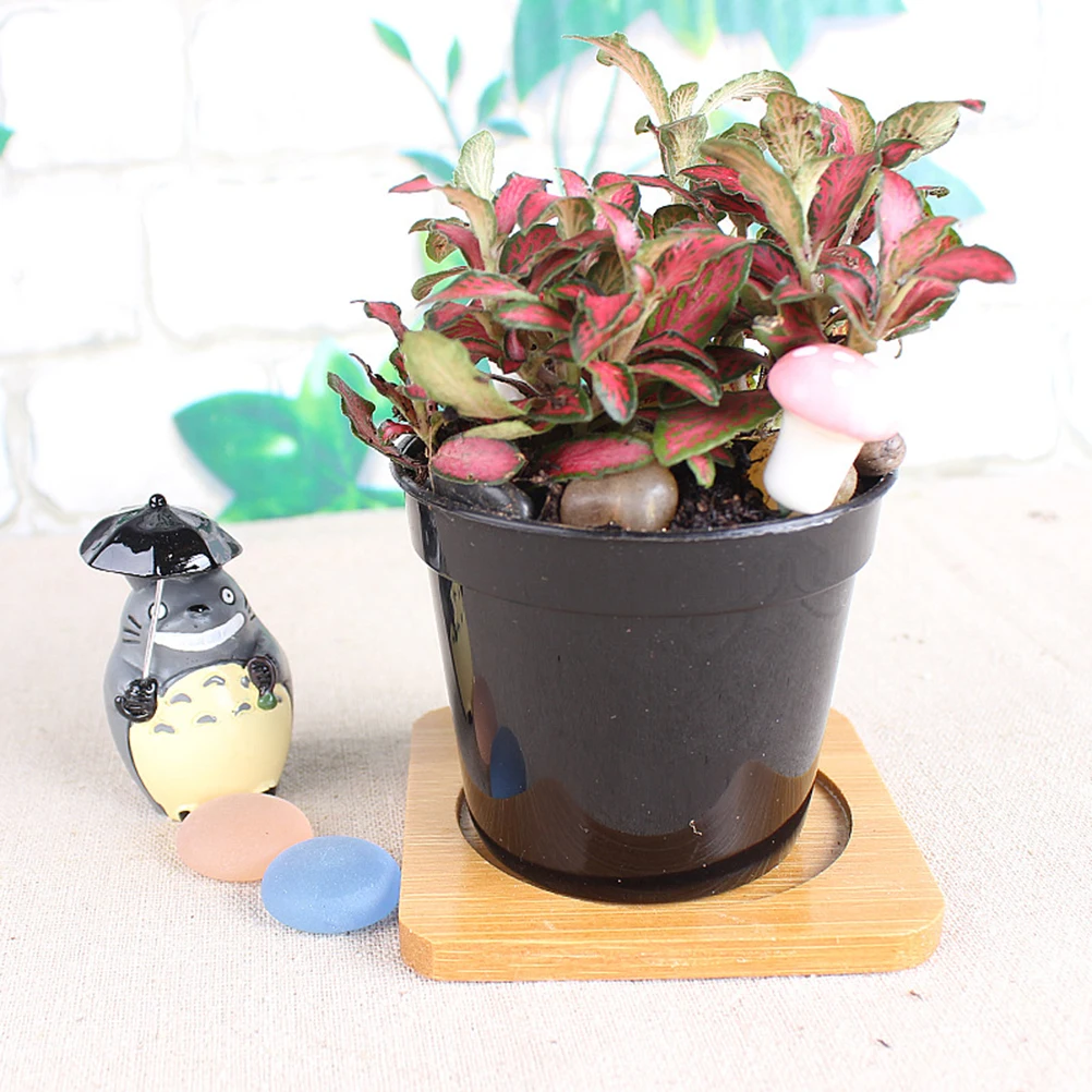

10 PCS Round Basin Chunky Vientiane Thickening Succulent Pot Deepen Scrub Flower Succulents