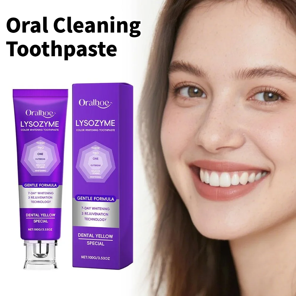 

Purple Mint Toothpaste for Brighter Looking Smile Color Correcting Daily Oral Hygiene Fresh Breath Enamel Friendly Formula