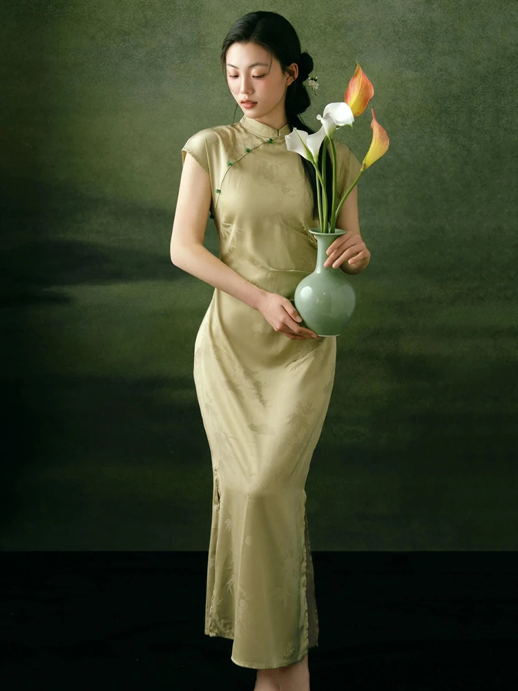 

New 2026 Chinese Style Studio Theme Art Photo Retro Improved High-End Feeling Dress for Women Summer Collection