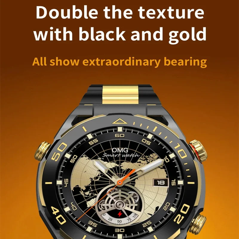 ساعة ذكية SK4 Pro MAX للرجال ، شاشة كبيرة عالية الدقة ، صوت AI ، مكالمة بلوتوث ، تعقب اللياقة البدنية الرياضية ، ساعة ذكية فاخرة