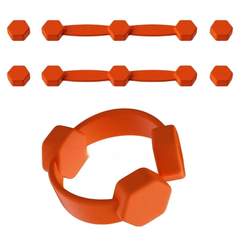 에어 프라이어 자석 실리콘 버클 2로 라이너를 안전하게 잡고 요리하는 동안 주방 안전을 향상시킵니다.