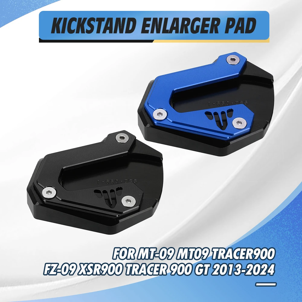 

For YAMAHA MT-09 MT09 TRACER900 FZ-09 XSR900 TRACER 900 GT 2013-2024 Side Stand Foot Enlarger Plate Pad Kickstand Support Pad