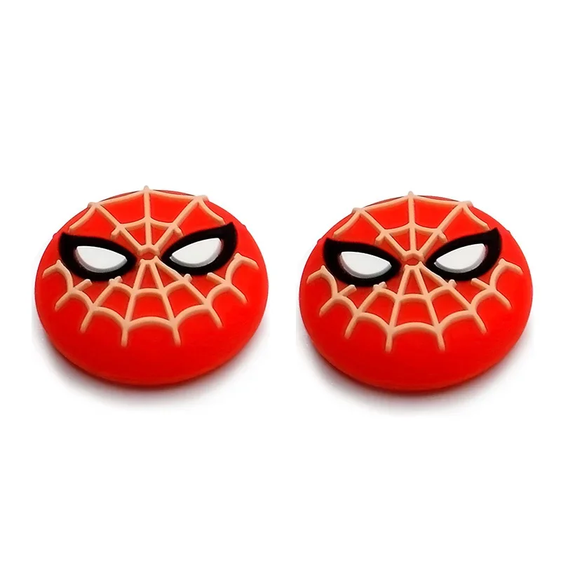 1/2pcs Marvel Spiderman Silicone ThumbStick Cap Cover for Playstation PS4 PS5 Xbox Series Cartoon Gameing Controller Accessories