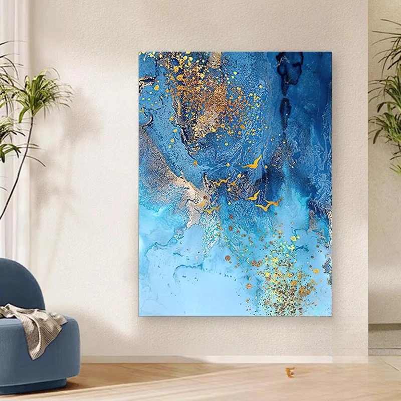 

Modern abstract art high-grade decorative painting light luxury living room bedroom entrance homestay niche wall painting