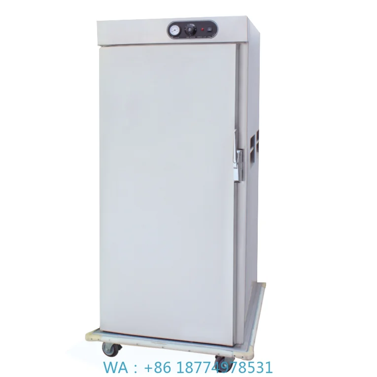 

t Warming Cabinet Cart Stainless Steel Double Glass Door Food Warming Cabinet Banque