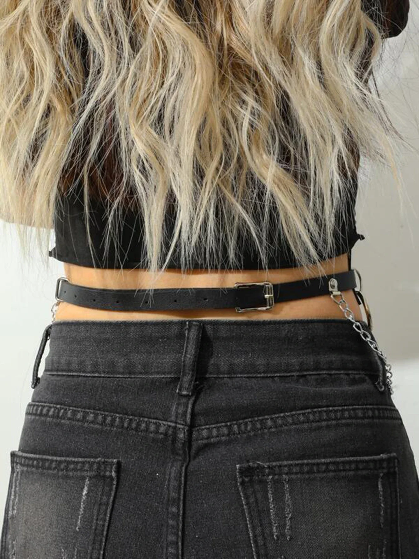 UYEE-arnés de pierna de cadena Sexy para mujer, liguero Bondage, lencería Bdsm, tirantes fetiche, medias de liga, arnés, ropa gótica Rave