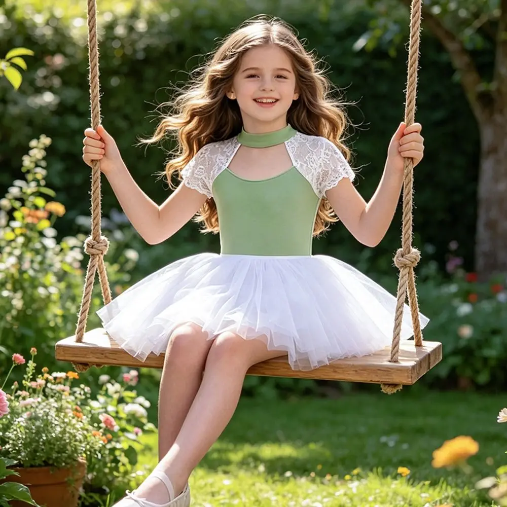 

Fashion Summer Girls Ballet Tutu Leotard Breathable with Skirt Ballet Costume Professional Body Shaping Ballerina Tutu Dress
