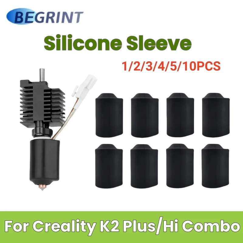 

Silicone Sleeve For Creality K2 Plus Hotend Kit Protect Cover Compatible High Quality For K2 Plus Hot End 3D Printer Accessories