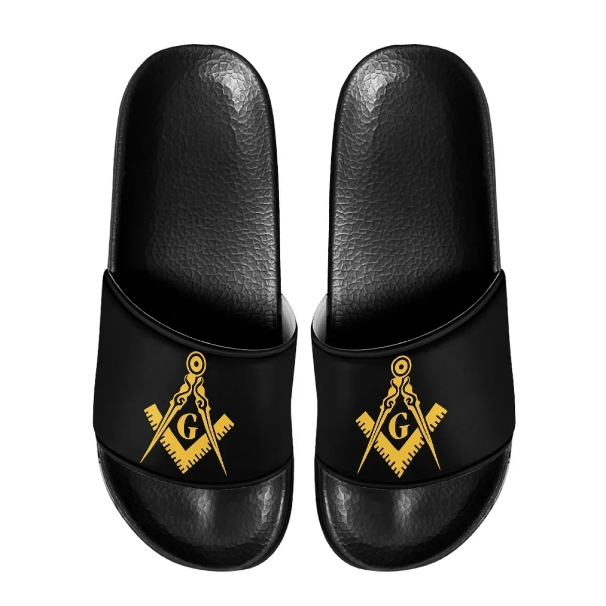 Freemasonry Desgin Print Ladies Slippers Casual Lightweight Pool Slides For Summer Comfortable Wear-Resistant Women Shoes Тапки