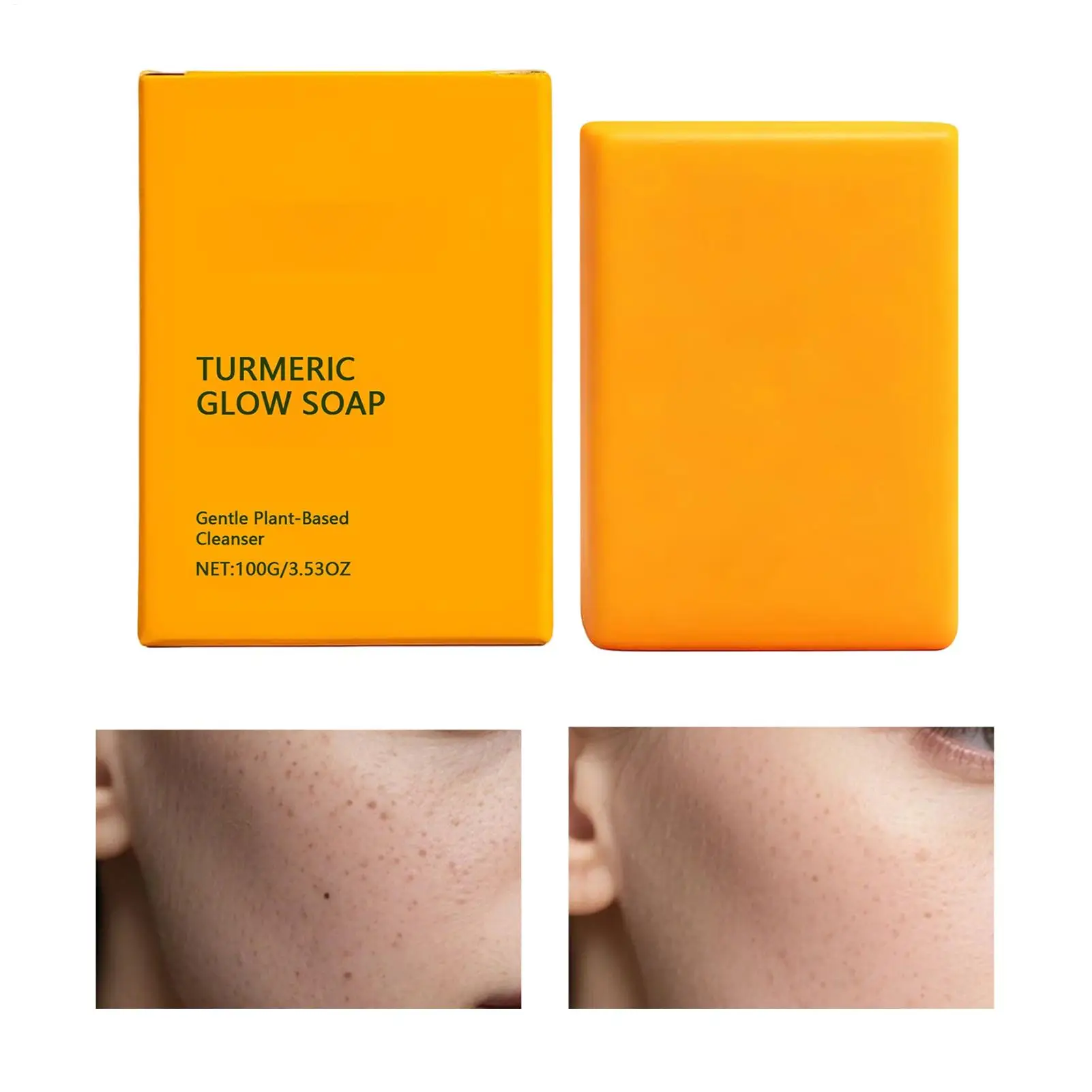Turmeric Soap Deeply Cleansing Glowing Body Exfoliating Shower Soap Dark Spots Moisturizing Oil Control Hydrating Body Wash Soap