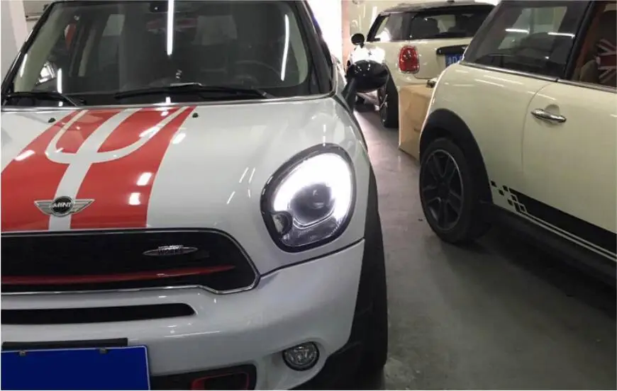 car bumper headlight Mini countryman R60 daytime light 20072016y DRL car accessories hid xenon bulb LED headlamp mini fog light