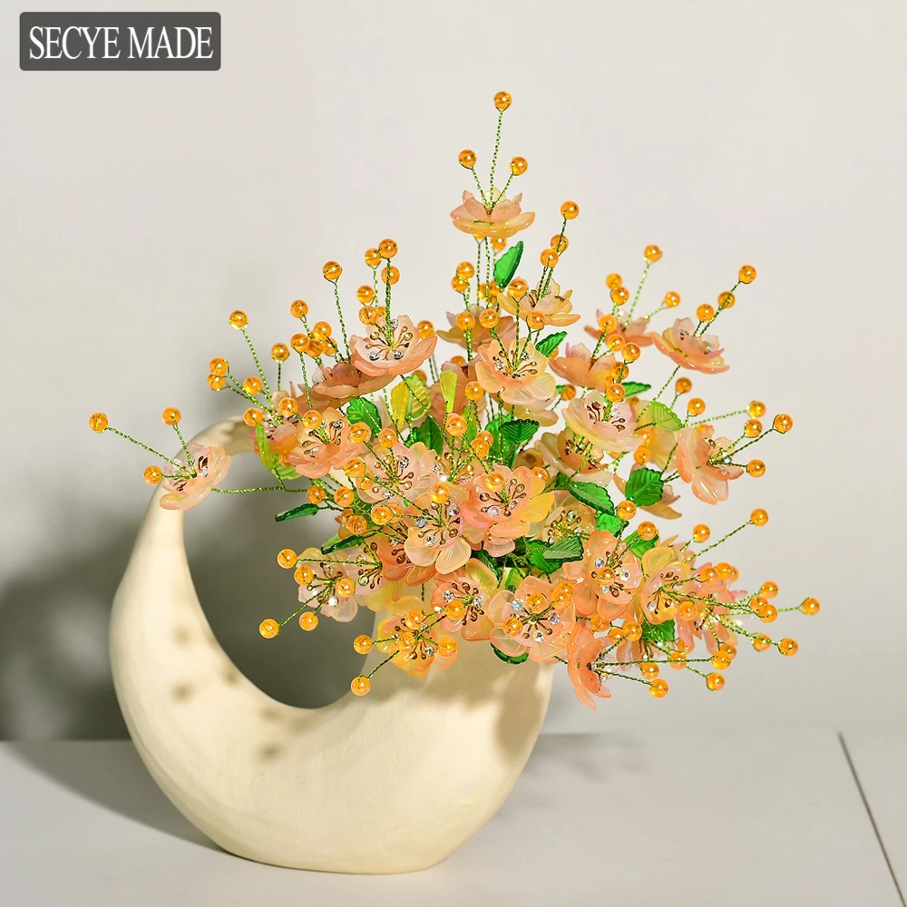

Simulation Hydrangea Artificial Green Plant Bouquet No Vase DIY Material Wedding Home Decoration Artificial Acrylic Flower K09