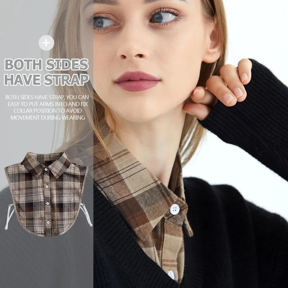 Fake Shirt Collar Reusable For Collar For Fall Outfits Detachable Cotton Half Insert Blouse Faux Women