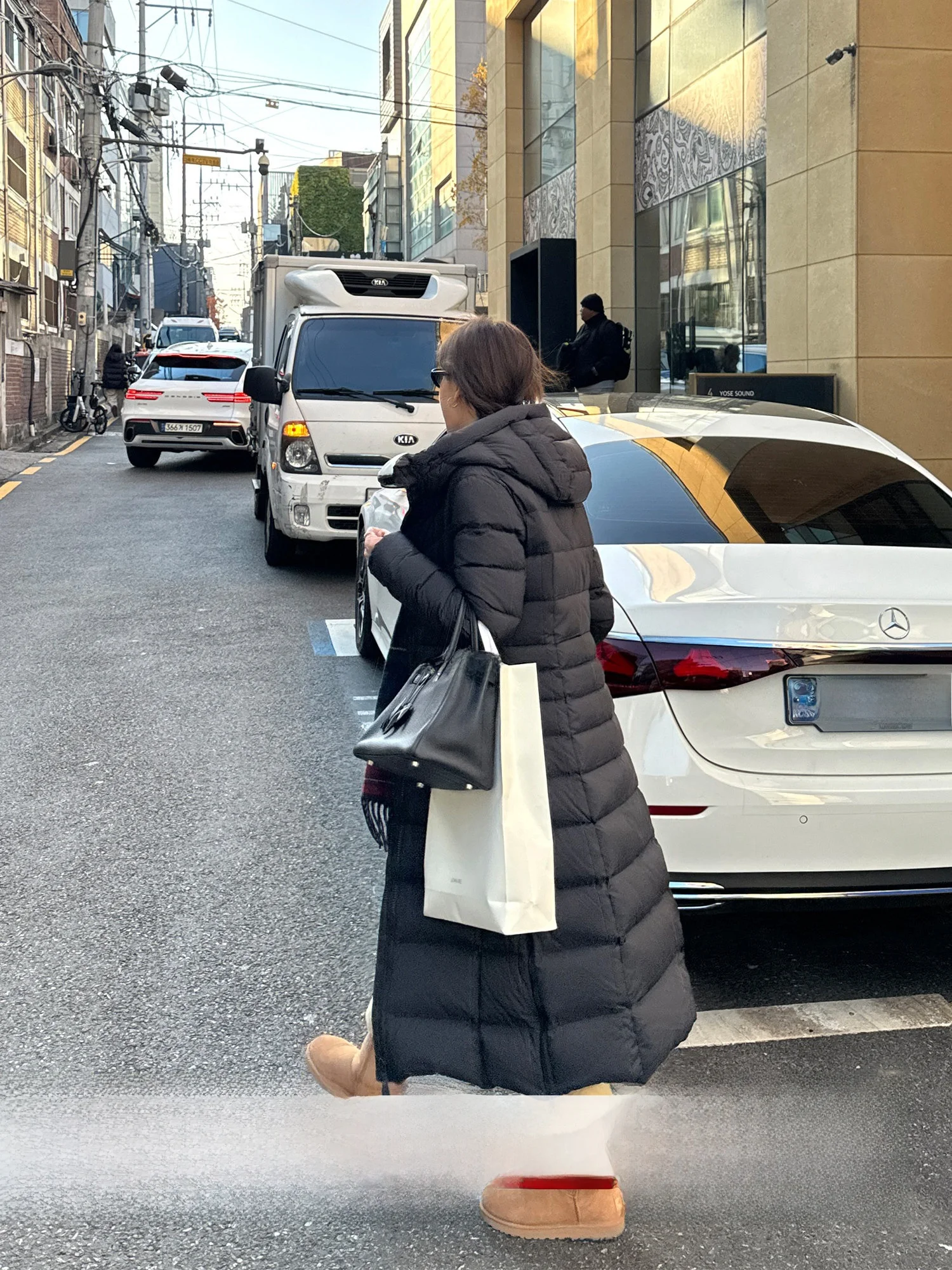 

Женская зимняя куртка Long Du: новая корейская модель с утяжкой на талии, теплая, с ребристой отделкой, повседневная, из полиэстера